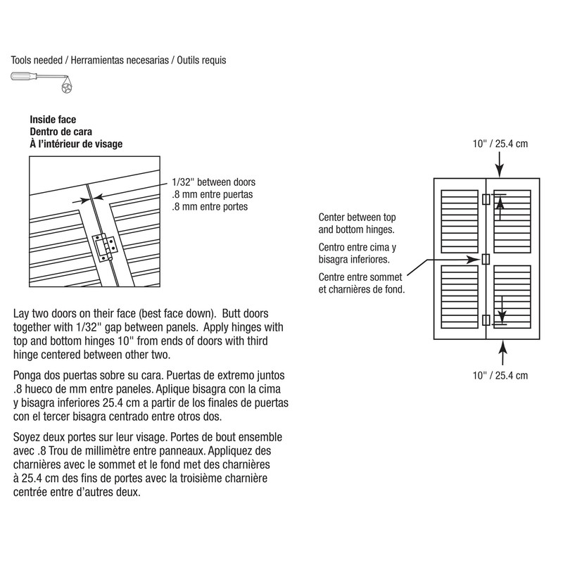 Prime-Line N 72738 Bi-Fold Door Non-Mortise Hinge, Matte Black, 2