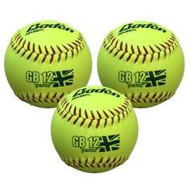 Baden GB12L 'Genui' Softball - ASA Approved - Pack of 3
