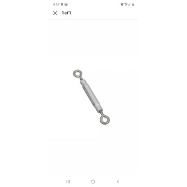 National N422-573 3/16x5-1/2" Eye & Eye Turnbuckle Stainless Steel Aluminum Body