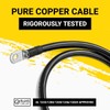 Spartan Power Black 3 Foot 2 AWG Battery Cable, Negative