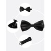 Sumind Black Bowtie for Men Pre Tied Tux Bow Ties
