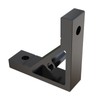 10Sets Black Strong Support Corner Brackets,Heavy Duty Corner Brackets for
