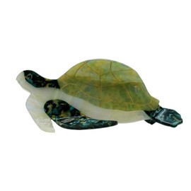 Aurasnap Turtle Hair Claw Clip - Acetate Claw Clip for Women, Non-Slip Hair Clips Strong Hold for Thin/Thick Hair, Cute Sea Animal Design Hair Accessories (Green turtle)