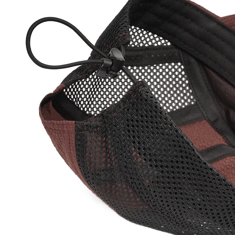 CLAPE Mesh Cap Men's Short Peak 5 Panel Baseball Cap