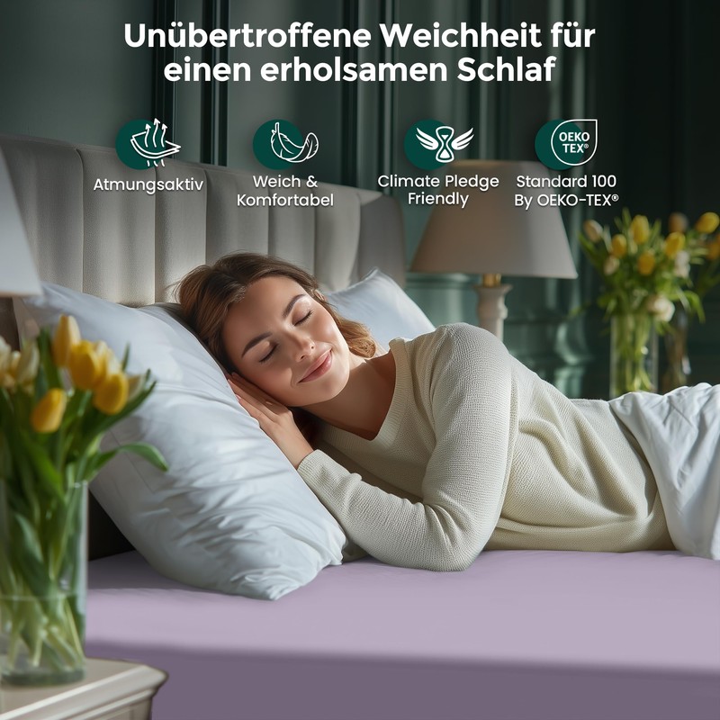Utopia Bedding Fitted Sheet, Brushed Microfibre, up to 30 cm,