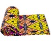 African Fabric 6 Yards Polyester Kente Print Wax Cloth Ankara