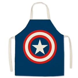 Adult and child superhero apron, funny apron, comic apron, Father's Day gift, Captain A-Merica, niños