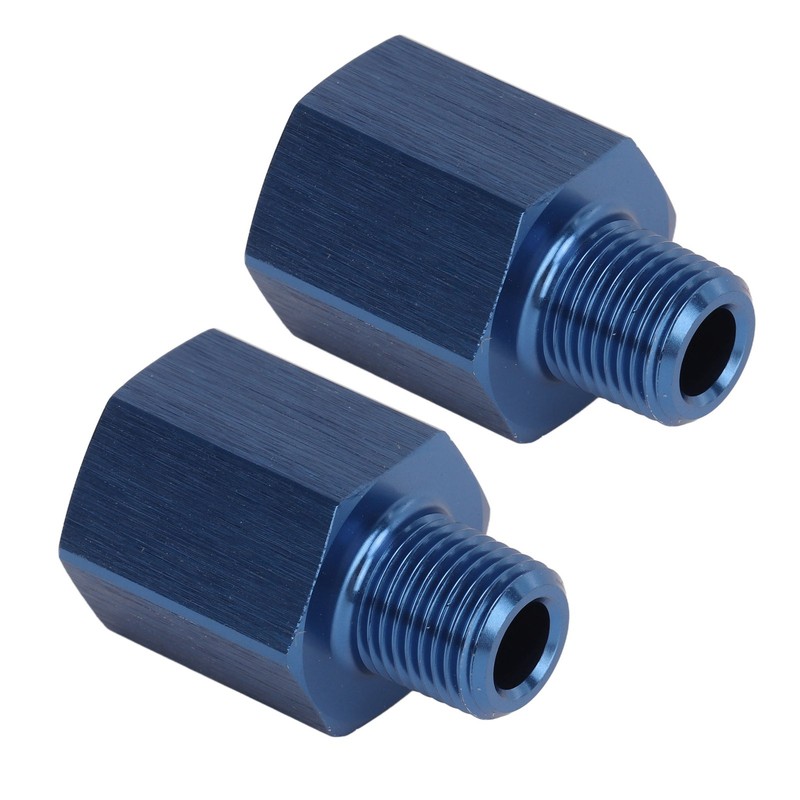 1Pair Pipe Fitting Adapter Blue Perfect Sealing Rustproof 1/8 NPT
