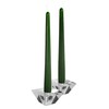 Hyoola Tall Taper Candles - 12 Inch Hunter Green Unscented