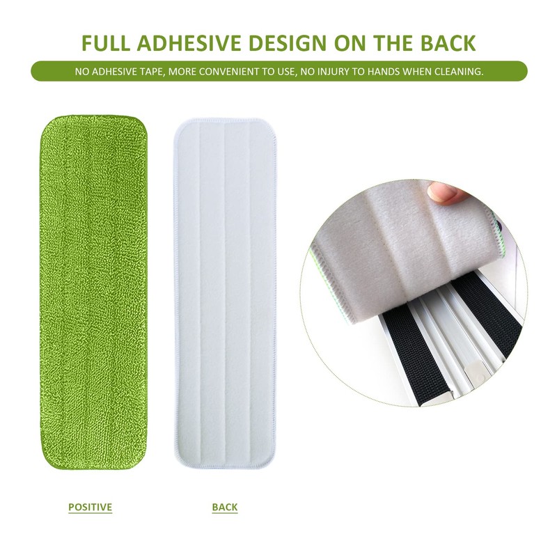 3 Pack Mop Replacement Cloths, Reusable Pads Ultra Fine Fiber
