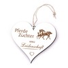 Engraved Heart Sign - Horses Breeder from Passion - Decorative