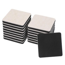 PATIKIL 3.5 Inch Felt Furniture Sliders, 16 Pcs Square Furniture Movers Slider Reusable Moving Pads Floor Protectors for Cabinet Table Carpet Sofa Couch, Beige