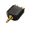 CERRXIAN LEMENG (2-Pack of) Gold Plated 3.5mm Stereo to 2-RCA