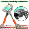 WEDO Stainless Slip Joint Pliers with Rubber Handle, Shock Resistant,