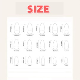 Bomeirc-Acrylic Nails Press On Nails Stick On Nails Short Fake Nails Design Stick On Nails Tips Glue On Nails False Nails For Women Nail Kit With Nail Glue (White and Red, 30 pieces)