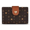 FOXLOVER Women's Bifold Long Wallet, PVC, Popular, Large Capacity, Coin