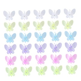 Garneck Pack of 60 Orchid Clips - Butterfly and Dragonflies for Plant Support Ideal for Gardening Plastic in Random Colours Perfect Hold for Your Orchids