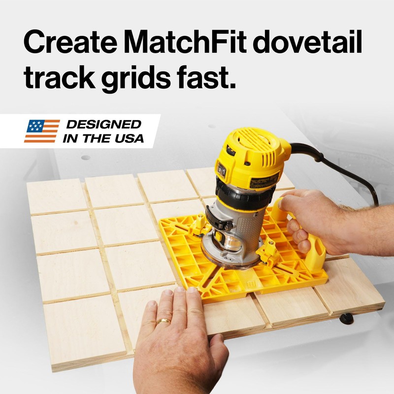 MICROJIG MatchFit Grid Routing Guide – Precision Tool for Dovetail