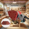 60 Pieces Sanding Discs Pads, 6 Holes Hook and Loop