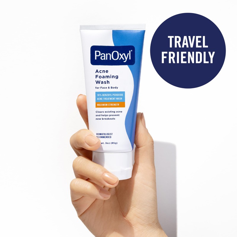 PanOxyl Acne Foaming Wash, 10% Benzoyl Peroxide, For Face &