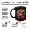 WFFW Funny Gaming Mugs, Eat Sleep Game Repeat Computer Video