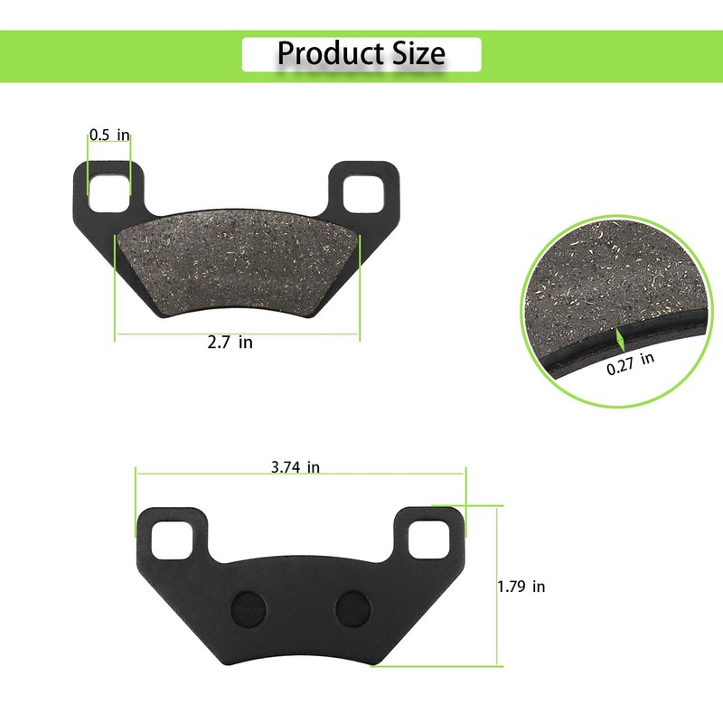 Front Rear Brake Pads for Arctic Cat 1000 550 570