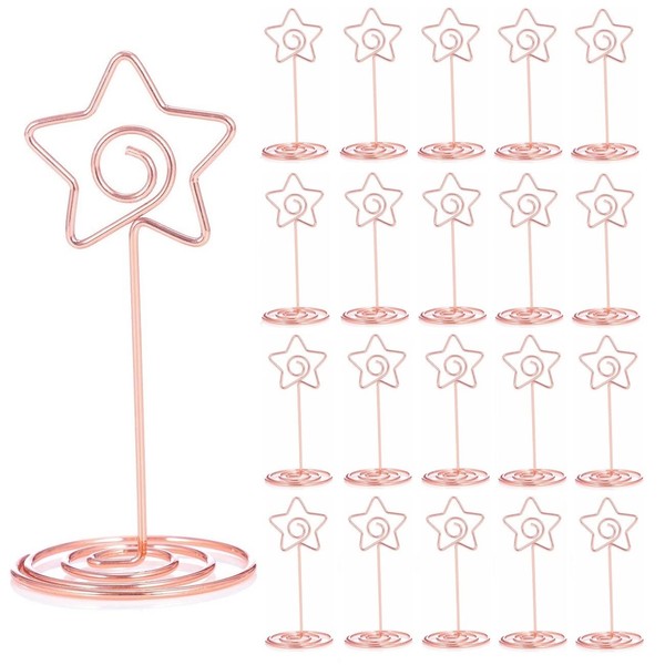 20PCS Table Number Holders,3.35 inch Place Card Holders,Table Number Stands,Table