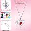 AM ANNIS MUNN 18K White Gold Infinity Heart Necklace, Birthstone