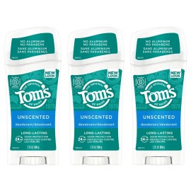 Tom's of Maine Tom’s of Maine Unscented Natural Deodorant for Women and Men, Aluminum Free, ...