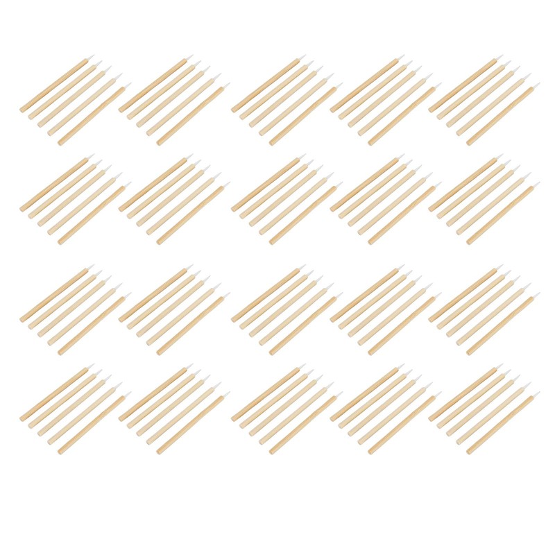 100pcs Eyeliner Brush Disposable Ultra Fine Point Eyeliner Applicator Cosmetic