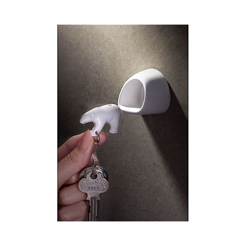 QUALY - Key ring polar bear key box