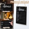 Threehoney 3 Pcs Dry Erase Store Hours Sign Set Include