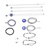 6 Pcs Scary Eye Bracelet Blue Eyes Good Luck Amulet