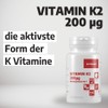Vitamin K2 200 mcg – 365 Vegan Tablets – Menaq Uinon Mk7 Natural Month Pack – Magnesium Stearate Free – Made in