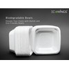 ECOWINGS Small Square Disposable Bowls: Sustainable Elegance for Every Bite