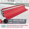 Red Kraft Paper Roll 36" x 2160" (180 feet) -