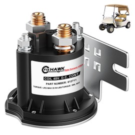 FIXHAWK 48 Volt Solenoid for EZGO TXT Electric 2010-up and All 48V MPT 800/1000 Vehicles Golf Cart 612711