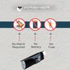 Kasher 3 Pack Classic Lighter (Black, with Lighter)