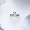 Cross Cremation Ring for Ashes - 925 Sterling Silver Opal