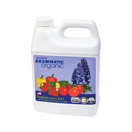 Drammatic® Organic™ Original Fertilizer 2-4-1, Hydrolyzed Liquid Fish Fertilizer for Vegetables, Flowers, and Fruits, 1 Quart (32 Ounces), OMRI Listed