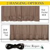 NICETOWN 2 Panels Weighted Blackout Curtains Patio Waterproof Outdoor Curtains,