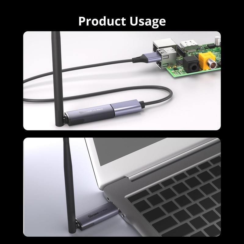 SONOFF Z-Wave 800 Dongle Plus (Dongle-PZG23) USB Flash Drive with