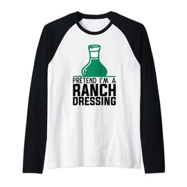Ranch Seasoning Powder Packets Bottle Ranch Dressing Raglan Baseball Tee