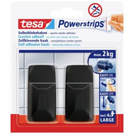 tesa Powerstrip, black, 2