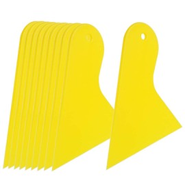 Ewrap 10Piece Plastic Scraper for Remove Decals Stickers, Plastic Spreader for Applying Fillers, Putties, Glazes, Caulks and Paint