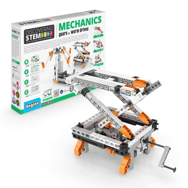Engino- STEM Toys, Mechanics Gears & Worm Drives, BuildingToys for