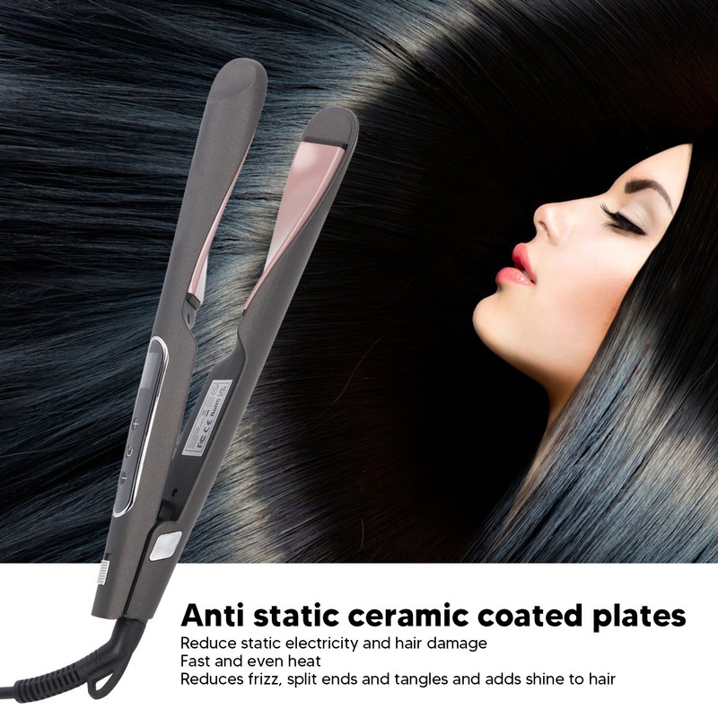 2 in 1 Hair Straightener Curler Twisted PTC Heating LCD