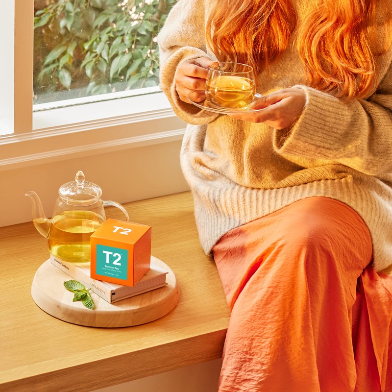 T2 Tea Tummy Tea Loose Leaf Herbal Tea in Box,