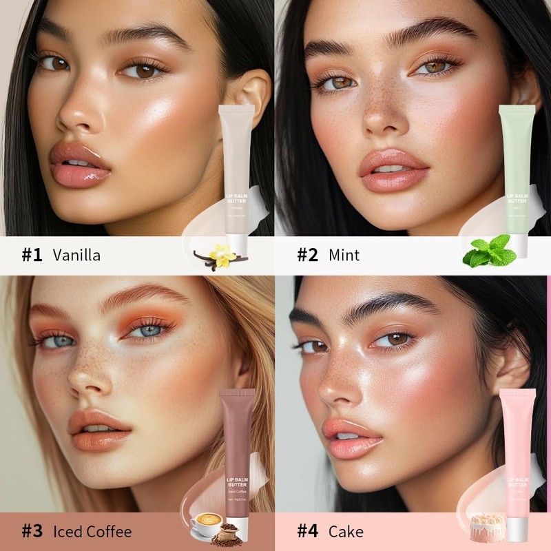 Summer Butter Lip Balm, Moisturizing Hydrating Natural Lip Care, Rich