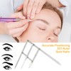 GAESHOW Tattoo Eyebrow Ruler, Microblading Tattoo Eyebrow Ruler, Golden Cut,